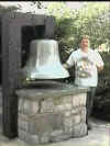 Tom and USS Pennsylvania bell.JPG (14855 bytes)